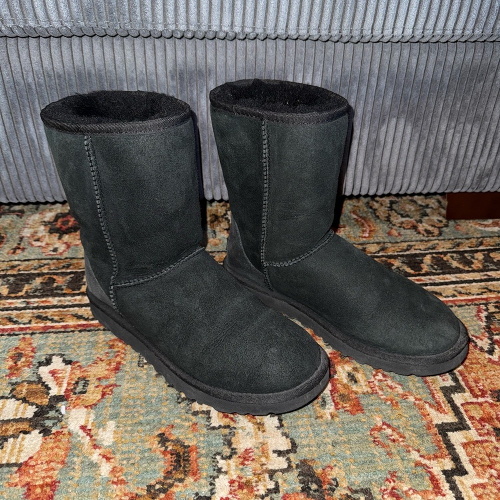 Ugg Classic Short II Black Boots